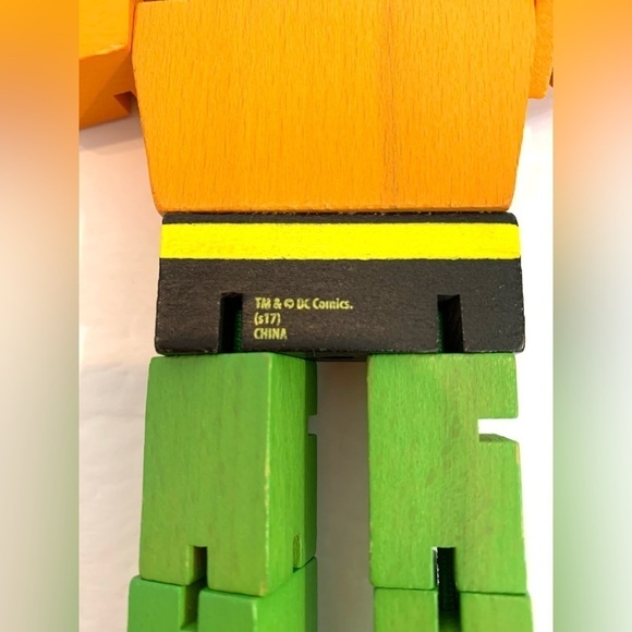 Wooden Posable Aquaman DC Comics Figure 8” - Picture 3 of 4